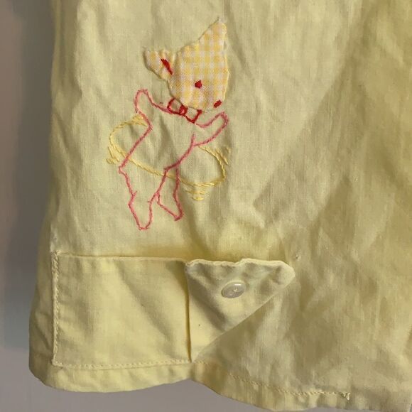 Vtg yellow little girl short sleeved shirt - Picture 2 of 7